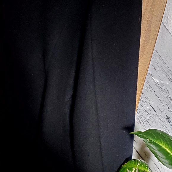 Calvin Klein Double Breasted Wool Blend Black Pea Coat Size L - Picture 3 of 8